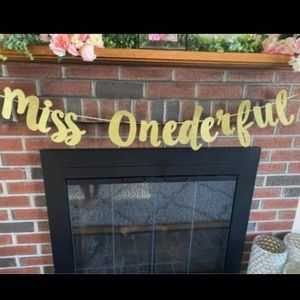 1st bday decor “miss Onderful” theme